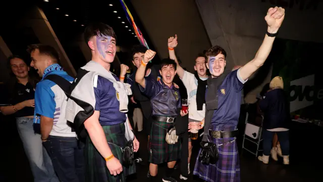 Scotland fans at The Hydro
