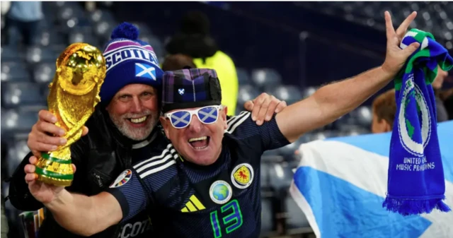 Scotland fans at Hampden