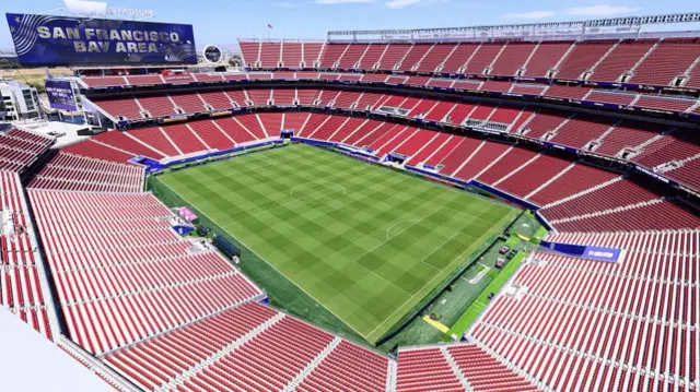 The World Cup stadium in San Francisco