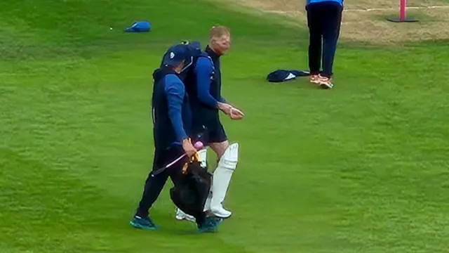 England skipper on his way to the nets