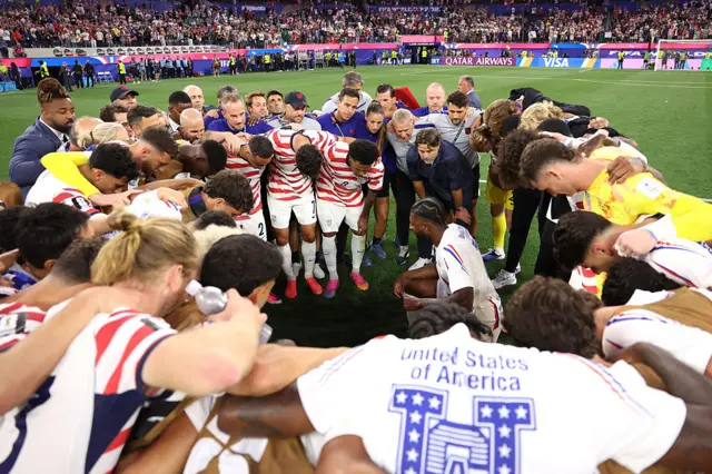 Mauricio Pochettino addresses the USA players