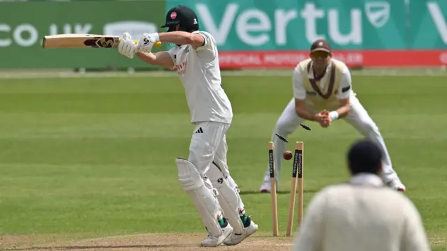 Joe Clarke drags on from Lewis Gregory