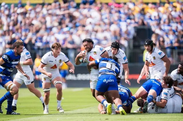 Scott Sio of Exeter Chiefs in action