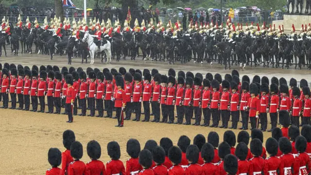 Soldiers of the Household Division and The King's Troop Royal Horse Artillery