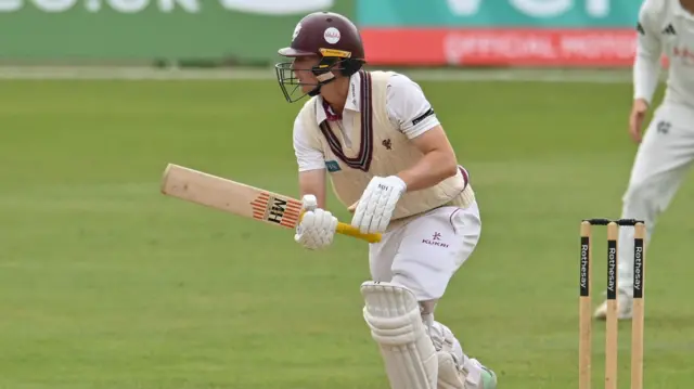 Alfie Ogborne batting