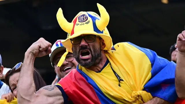 Ecuador fan in the stands