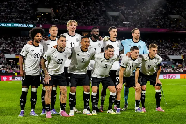 Germany posing for a team photo
