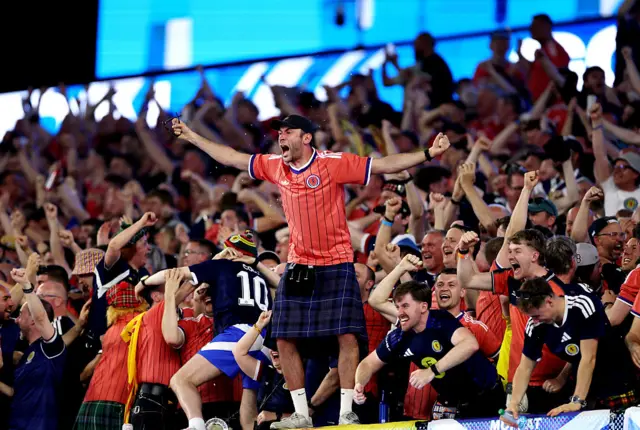 Scotland fans celebrate