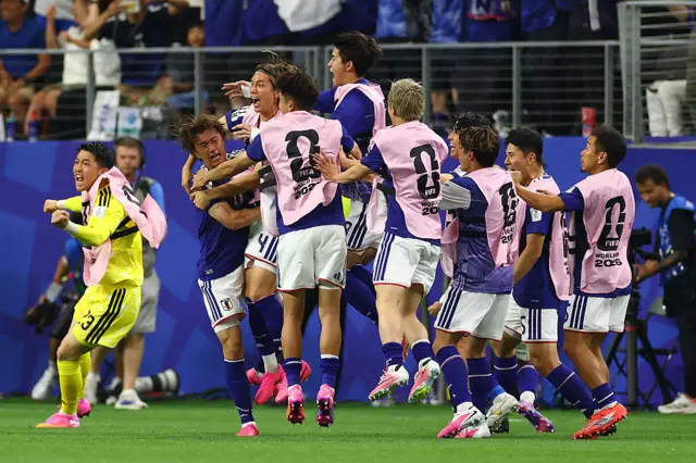 Japan celebrate