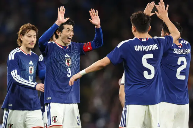 Japan celebrate
