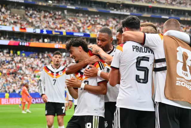Nathaniel Brown of Germany (CL) celebrates