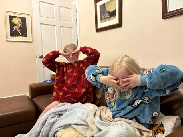Robyn and Eve Arthur in Bishopbriggs are mastering the John McGinn celebration