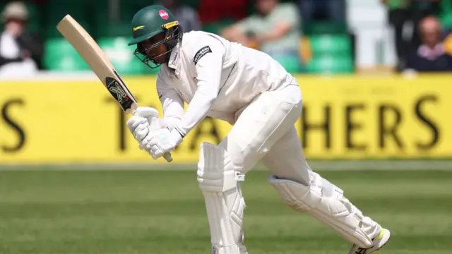 Rishi Patel batting