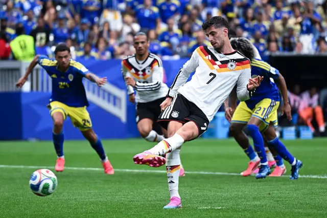 Kai Havertz of Germany scores goal