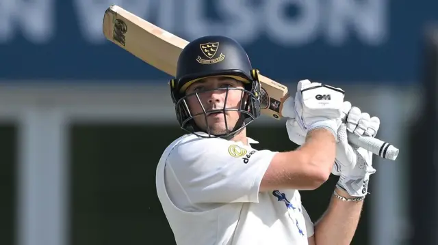 James Coles batting for Sussex