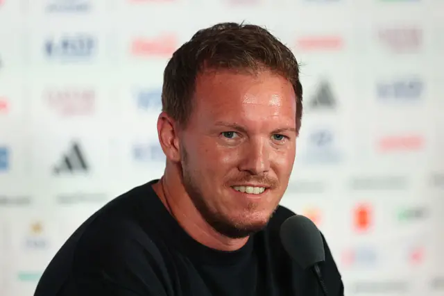 Julian Nagelsmann looks on