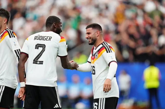 Deniz Undav of Germany celebrates after scoring a goal