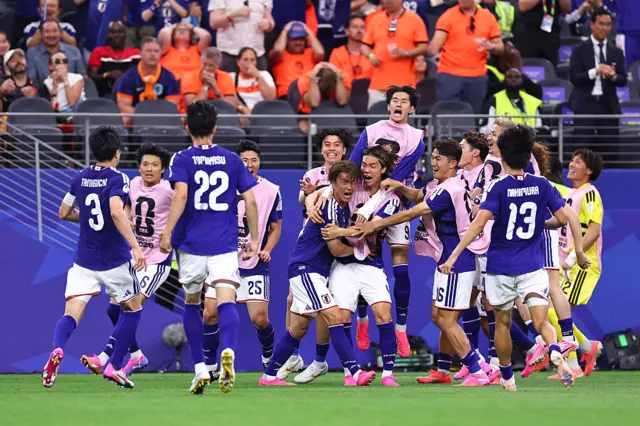 Japan celebrate