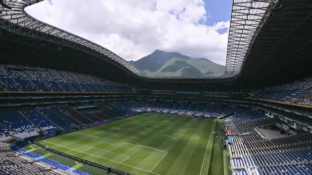 The World Cup stadium in Monterrey