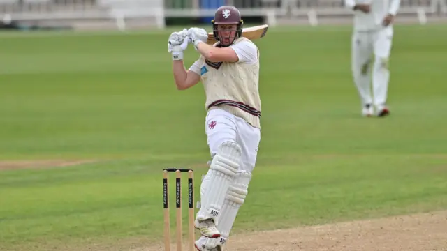 James Rew batting for Notts