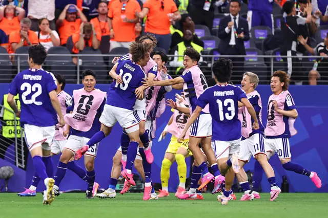 Japan celebrate