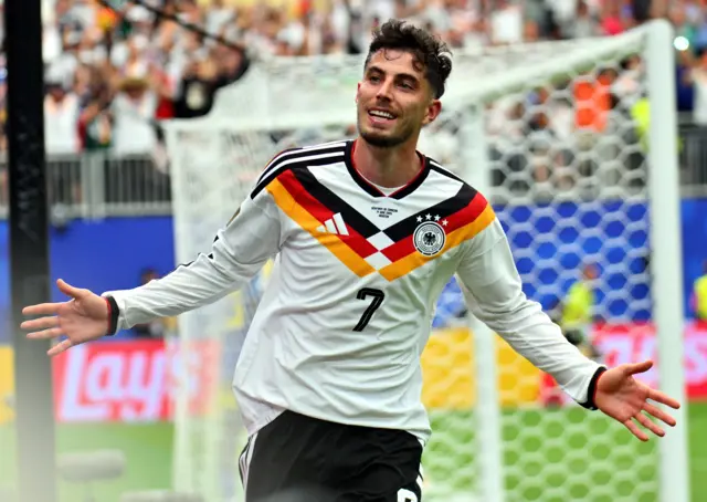 Kai Havertz of Germany celebrates