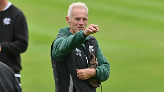 Peter Moores during the Notts v Somerset game