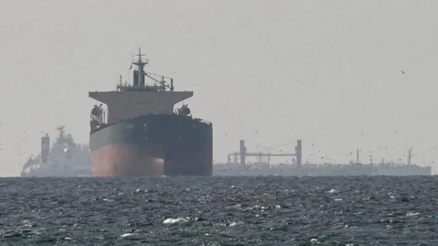 Ships in the Gulf off the coast of the UAE (file pic)