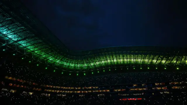 A general view of the Monterrey Stadium