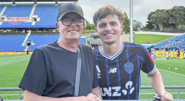 Steve Elliot and son Callan