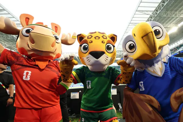 Maple the Moose, Zayu the Jaguar and Clutch the Bald Eagle