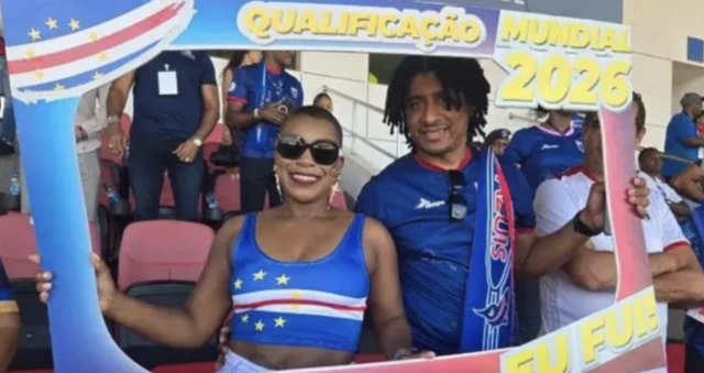 Cape Verde fans Antonio and his wife Neuza have helped fund tickets for children to watch international matches
