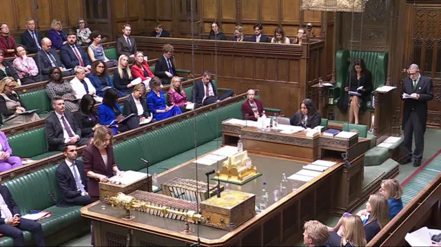 Liz Kendall speaking in the House of Commons.