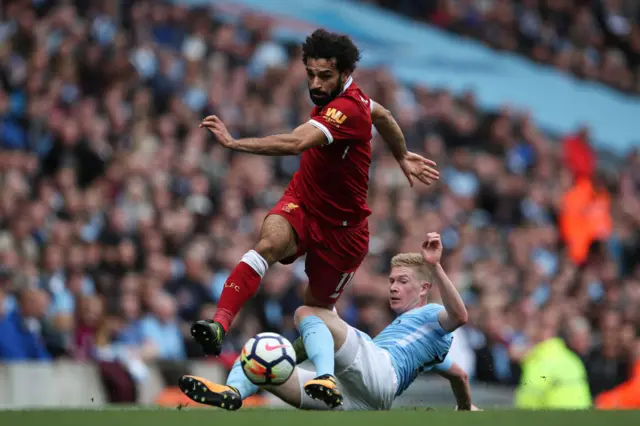 Mohamed Salah and Kevin de Bruyne