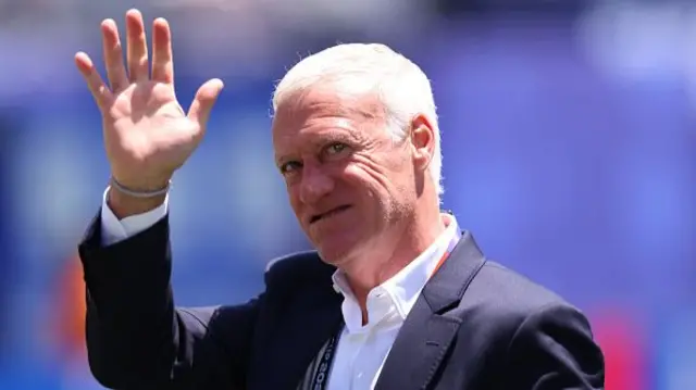 Didier Deschamps manager looks on