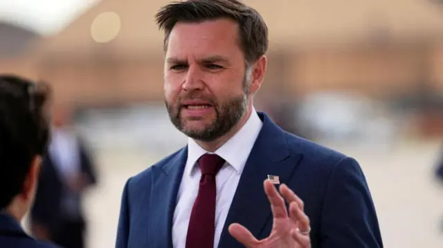 US Vice President JD Vance pictured on 28 May 2026