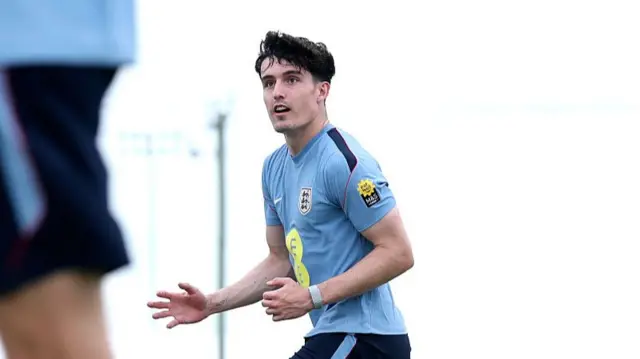 Tino Livramento #12 of England looks on during a Training Session during the England World Cup 2026 Camp on June 09, 2026 in West Palm Beach, Florida