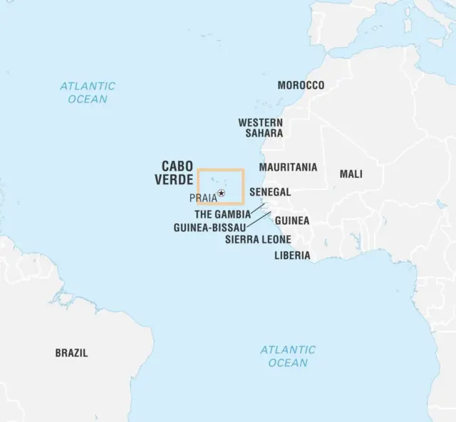 Map of Cape Verde