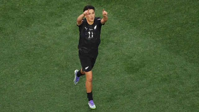 Elijah Just celebrates