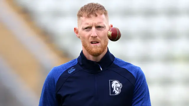 Ben Stokes in Durham training gear