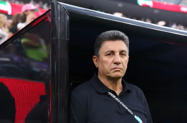 Iran head coach Amir Ghalenoei