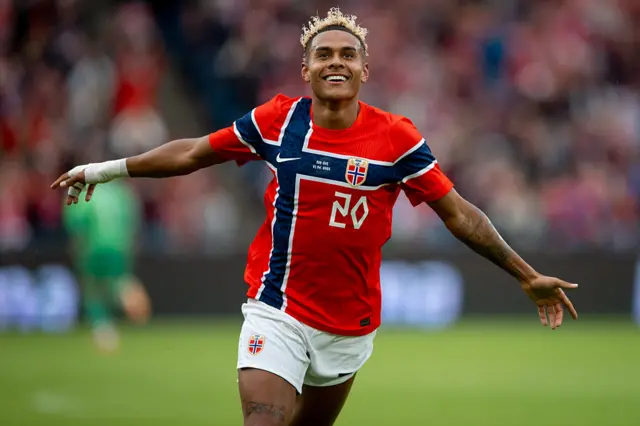 Antonio Nusa of Norway