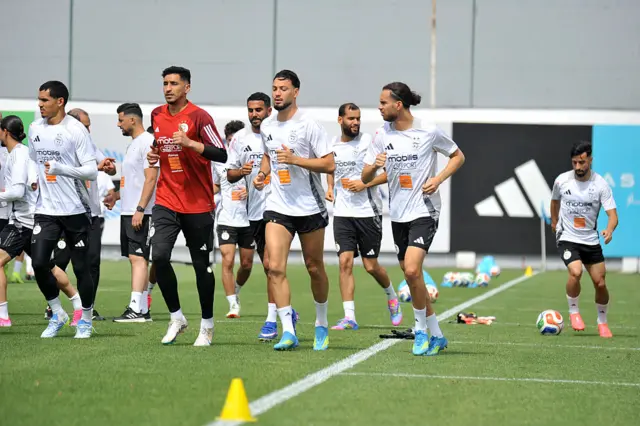 Algeria training session