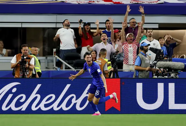 Petar Musa #26 of Croatia celebrates