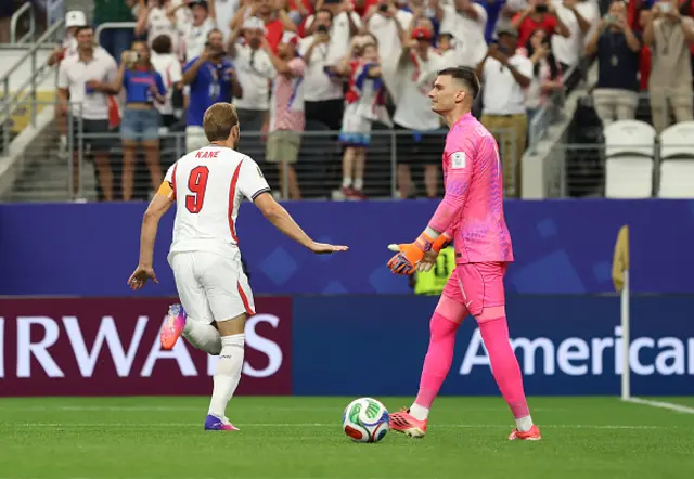 Harry Kane  of England celebrates