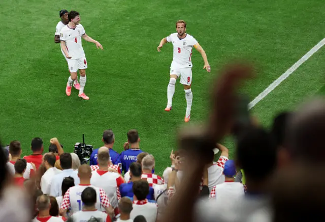 Harry Kane #9 of England celebrates