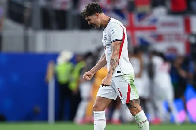 John Stones of England celebrates