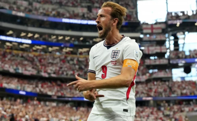 Harry Kane celebrates