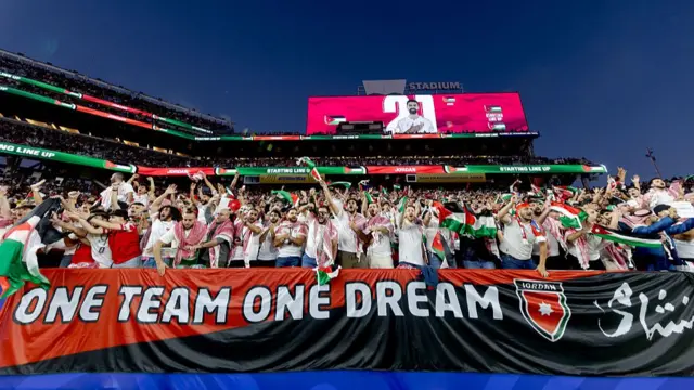 Jordan fans in the stand