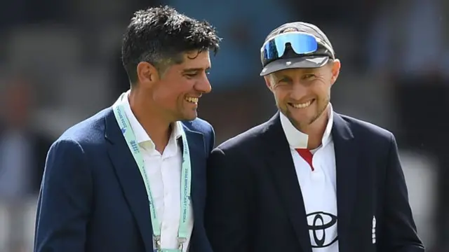 Joe Root and Alastair Cook